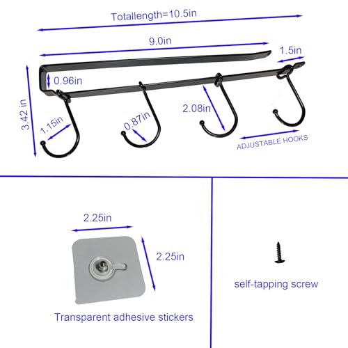 Adjustable Mug Hooks (8 Count)