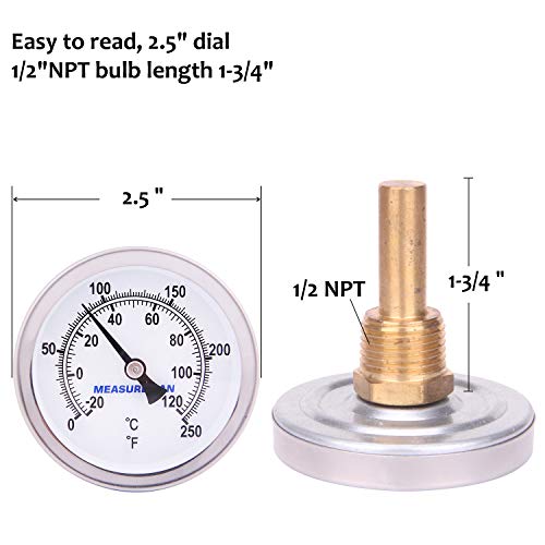 Hot Water Bi Metal Thermometer