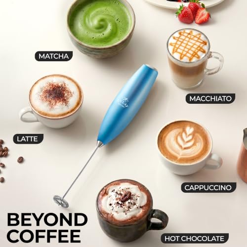 Zulay Powerful Milk Frother for Coffee with Upgraded Titanium Motor