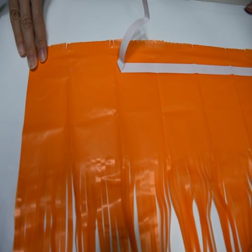 Orange Streamers Party Backdrop (2 Count)