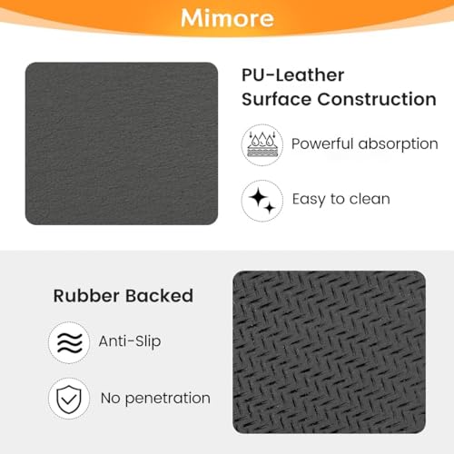 Coffee Mat 12x19 Inch Grey Countertop Mat