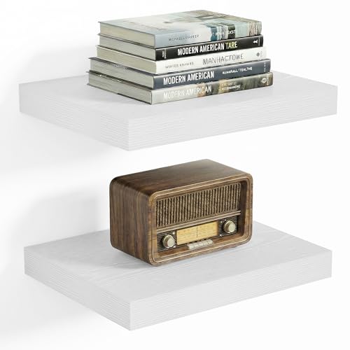 10x10 Inches Floating Shelves Wall Mounted Set of 2 (2 Count)