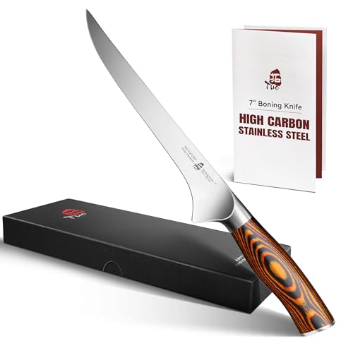 Boning Knife 7 inch Sharp Fillet Knife for Trimming Meat with Bones