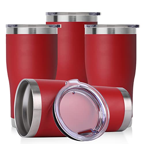 20oz Tumbler with Lid Stainless Steel Tumblers Bulk (4 Count)