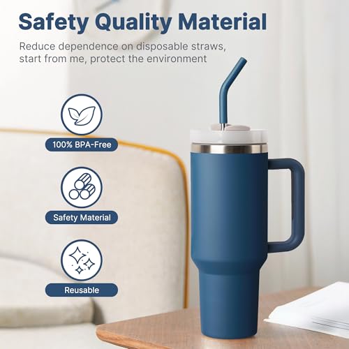 12.2" Long Metal Straw for Stanley 40oz Cup