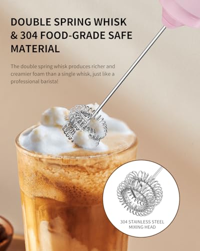 Portable Rechargeable Milk Frother Handheld