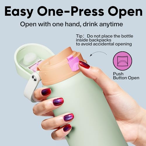 Insulated Water Bottle with Straw