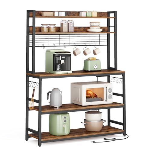 Bakers Rack with Power Outlet