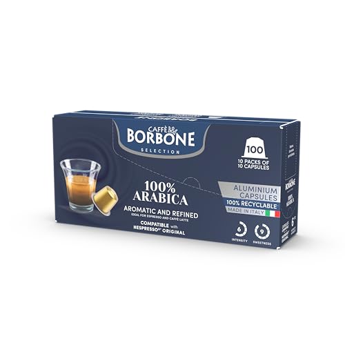 100% Arabica Aluminum Capsules Compatible with Nespresso Original Machines (100 Count)