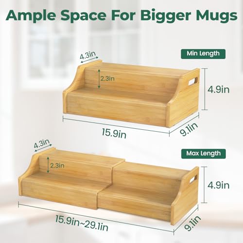 Coffee Mug Cup Holder Rack for Cabinets Countertop