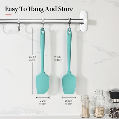600ºF Heat Resistant Silicone Spatula Spoonula Set of 2