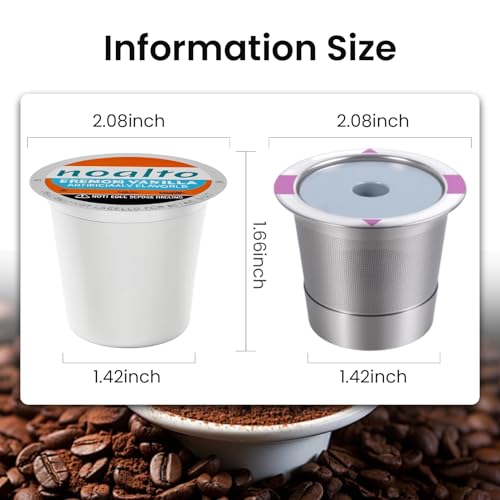 Reusable Stainless Steel K Cup for Keurig (2 Count)