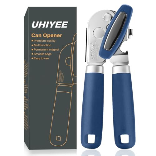 Manual Can Opener Hand Held with Magnet for Home Kitchen