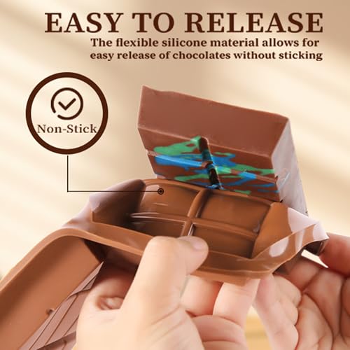 1 Inch Deep Chocolate Bar Mold