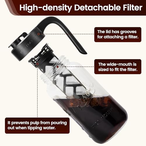 Cold Brew Coffee Maker Glass (2 Count)
