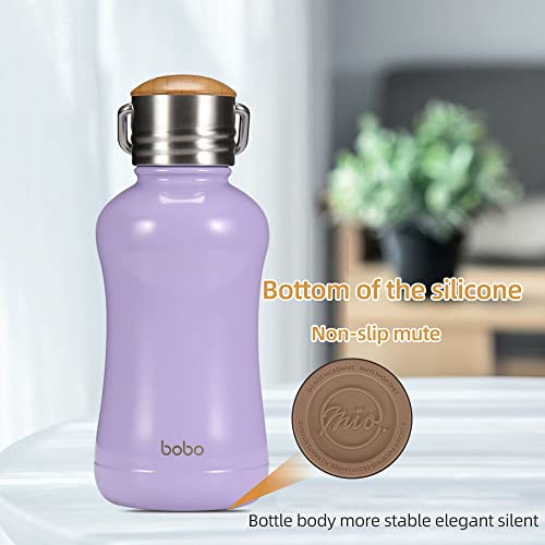Mini Insulated Water Bottle With Bamboo Lid