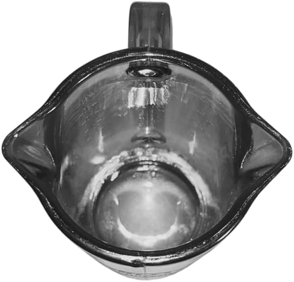 3 Oz Smoked Double Spout Plastic Espresso Shot Pitcher Cup