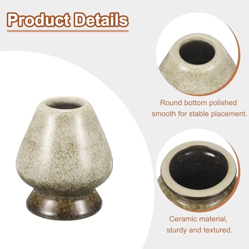 Ceramic Chasen Stand 70mm Matcha Whisk Holder Teas Set Whisks Stand Traditional Matcha Tea Chasen Holder Tea Set Accessories for Tea Tasting