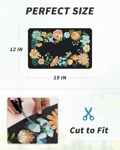 Coffee Mat Hide Stain Rubber Backed Absorbent Dish Drying Mat for Kitchen Counter
