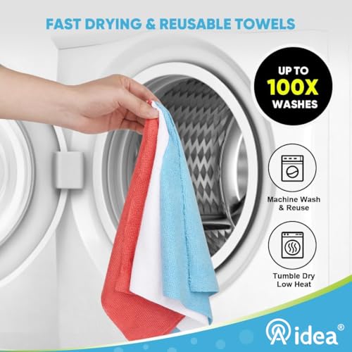 Microfiber Cleaning Cloth 165 Sheets 3 Roll (165 Count)