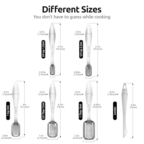 Narrow Square Measuring Spoons