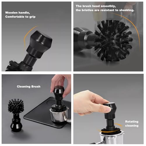 2PCS Espresso Coffee Machine Cleaning Brush Set (2 Count)