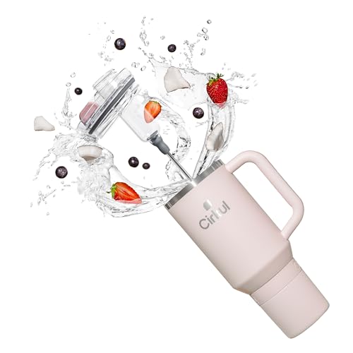 40oz. Cherry Blossom Stainless Steel Tumbler with Handle