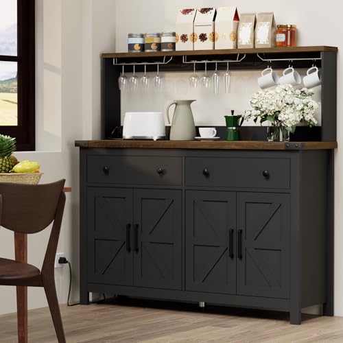 Hutch Storage Cabinet Buffet with Drawers