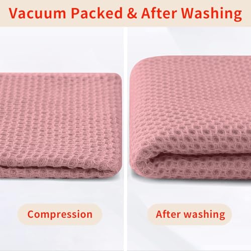 100% Cotton Waffle Weave Kitchen Dish Cloths 12 (12 Count)