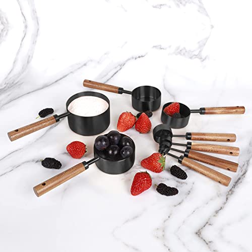 8 Piece Stainless Steel Measuring Cups and Spoons