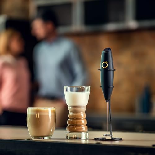 Milk Frother Handheld with Stand