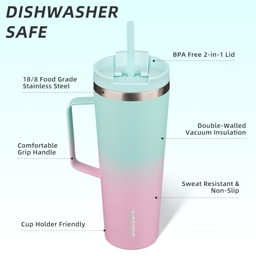 26oz Insulated Tumbler with Handle