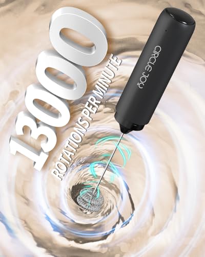 Rechargeable Milk Frother Handheld with Stand