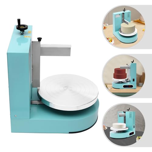 Cake Decorating Coating Machine Cream Spreading Automatic Frosting Turntable with Graduated Scraper for 4