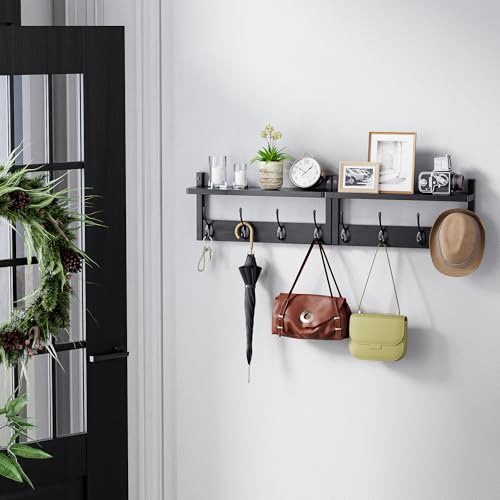 Coat Rack with Shelf (2 Count)