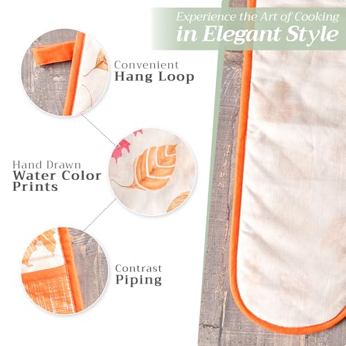 Double Oven Mitts 100% Cotton Double Oven Glove