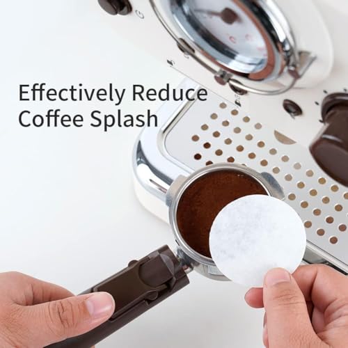 51mm Espresso Paper Filters Fits 51mm Portafilter Baskets (500 Count)