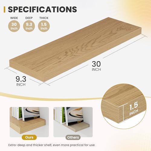 30 Inch Floating Shelves (2 Count)