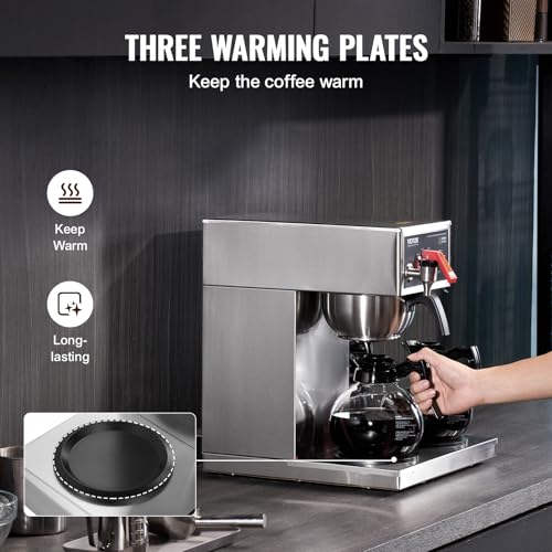 12 Cups Commercial Drip Coffee Maker