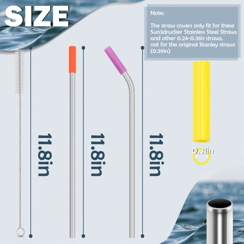 Stainless Steel Replacement Straws for Stanley Adventure Travel Tumbler