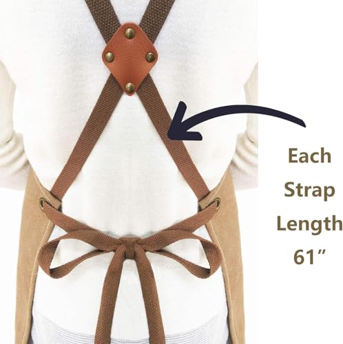 Chef Aprons for Men Women with Oversized Pockets