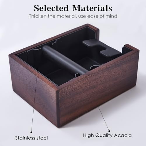 Wooden Espresso Knockout Box