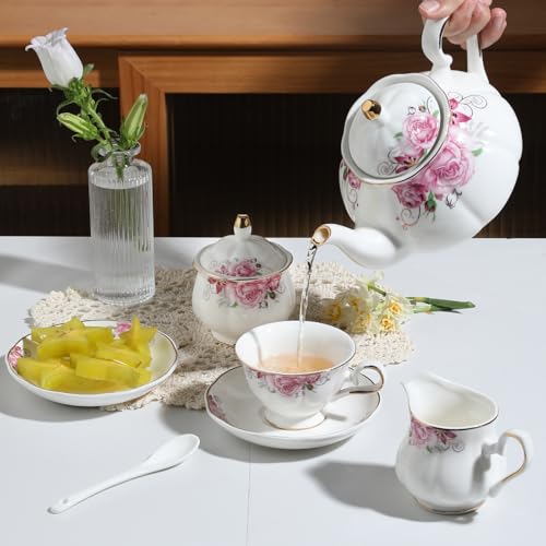 Sweejar Ceramic Teapot with Infuser