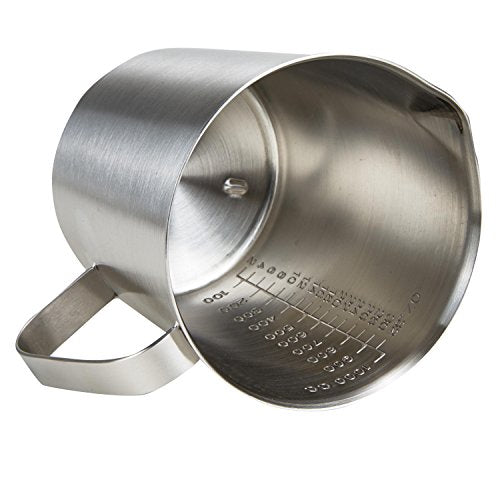 Stainless Steel Measuring Cup Pitcher with Marking with Handle for Milk Froth Latte Art