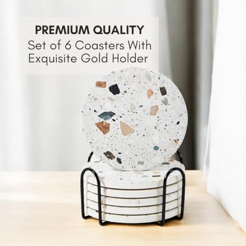 Terrazzo Coasters Set of 6 (6 Count)