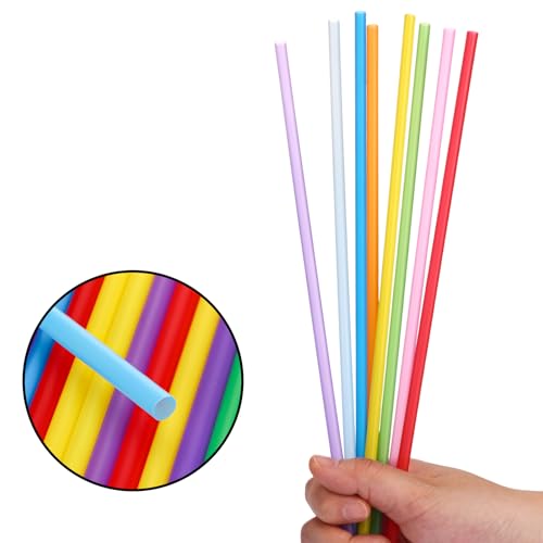 10.3" Disposable Plastic Drinking Straws (250 Count)