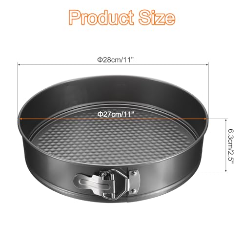 11 Inch Springform Pan Nonstick Cake Pan with Removable Bottom Round Leakproof Cake Baking Pans Molds for Baking