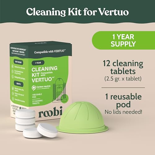 Cleaning Pods Compatible with Nespresso Vertuo (12 Count)