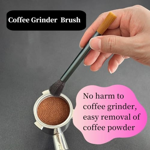 Professional Burr Grinder Cleaning Brush with Aluminum Handle