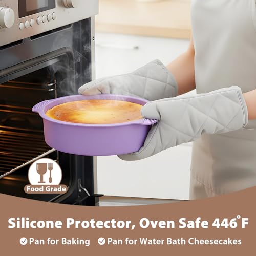 Springform Pan 9 Inch Nonstick Cheesecake Pan with Protector